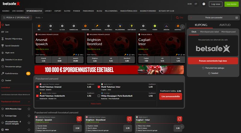 Kuidas teha Betsafe kasiinos esimest sissemakset